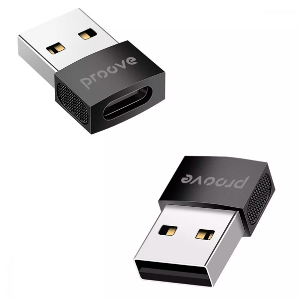 Перехідник Proove Extension USB to Type-C Black