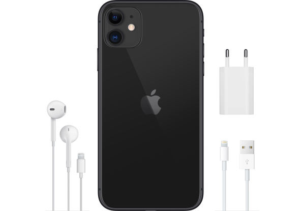 Смартфон Apple iPhone 11 64GB Black (MHDA3) Slim Box