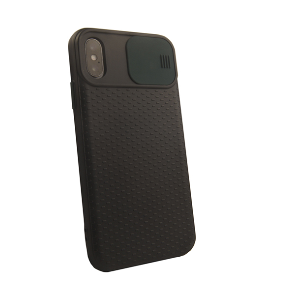 Чохол накладка Camshield TPU для iPhone X/XS Black/Green