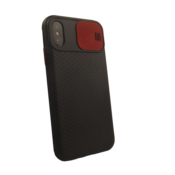 Чохол накладка Camshield TPU для iPhone X/XS Black/Red