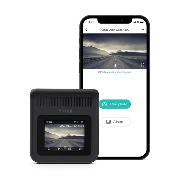 Автомобильный видеорегистратор Xiaomi 70mai Dash Cam A400 Gray + Rear Cam RC09