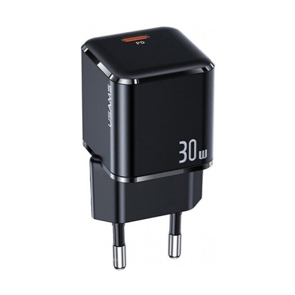 МЗП Usams US-CC186 X-ron Single USB PD30W Fast Charger Black (CC186TC01)