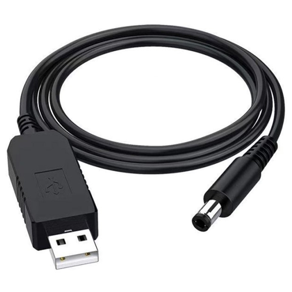 Кабель живлення USB - DC 5.5x2.5 12V 1А 1м