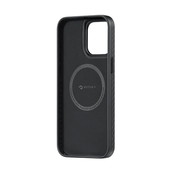 Чохол Pitaka iPhone 15 Case with MagSafe Black/Grey (KI1501MMP)