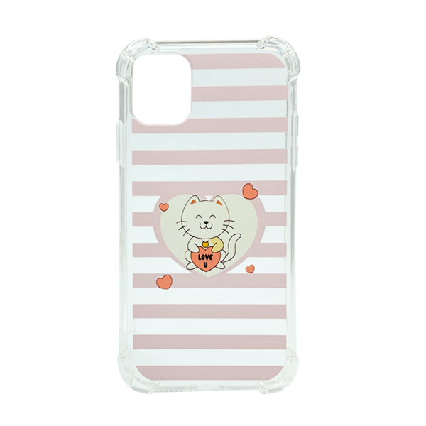 Чехол Wave Cute Case для iPhone 11 Clear Kitty Love