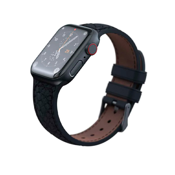 Ремешок Njord Salmon Leather Strap Dark Grey для Apple Watch 41mm/40mm (SL14110)