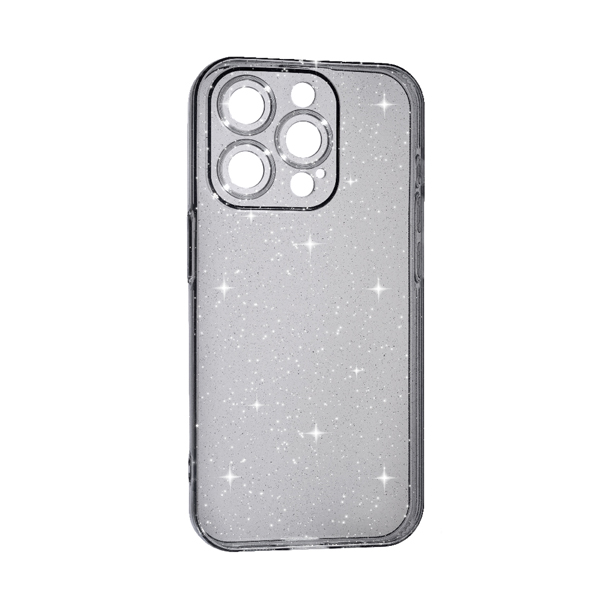 Чохол Silicon Shiny Case iPhone 13 Pro Glitter Clear/Black