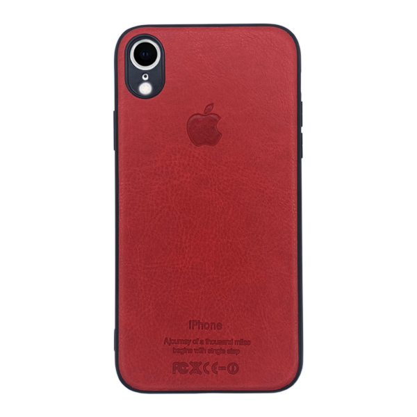 Чехол Leather Case для iPhone XR Red