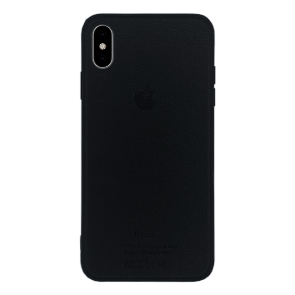 Чехол Leather Case для iPhone XS Max Black