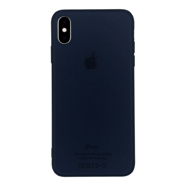 Чохол Leather Case для iPhone XS Max Dark Blue