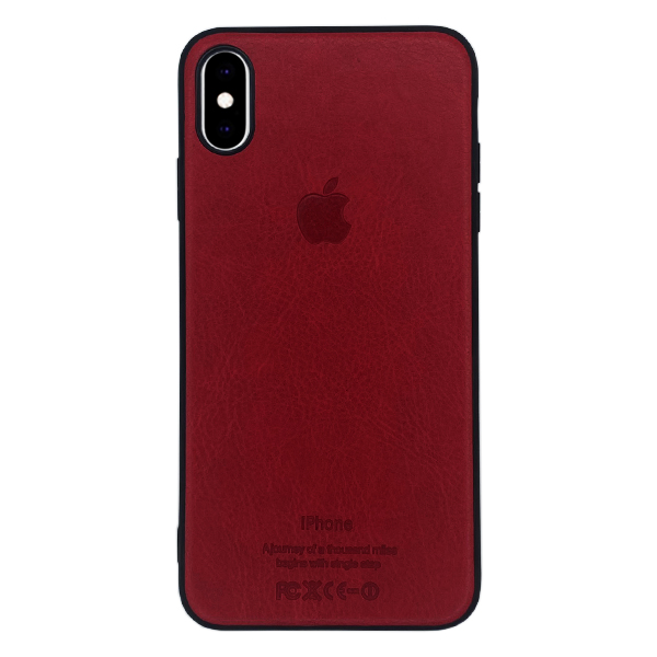 Чохол Leather Case для iPhone XS Max Red