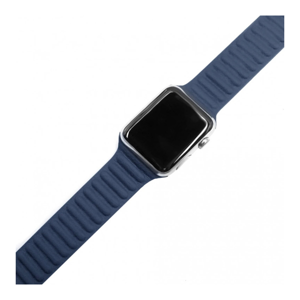 Ремешок для Apple Watch 42mm/44mm Leather Link Midnight Blue