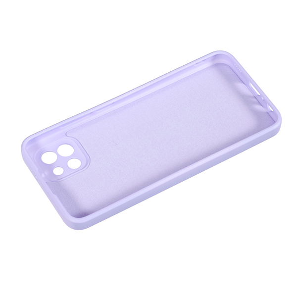 Чехол Original Soft Touch Case for Samsung A03-2022/A035 Lilac with Camera Lens