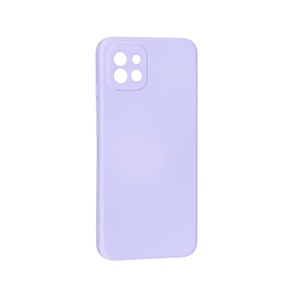 Чехол Original Soft Touch Case for Samsung A03-2022/A035 Lilac with Camera Lens