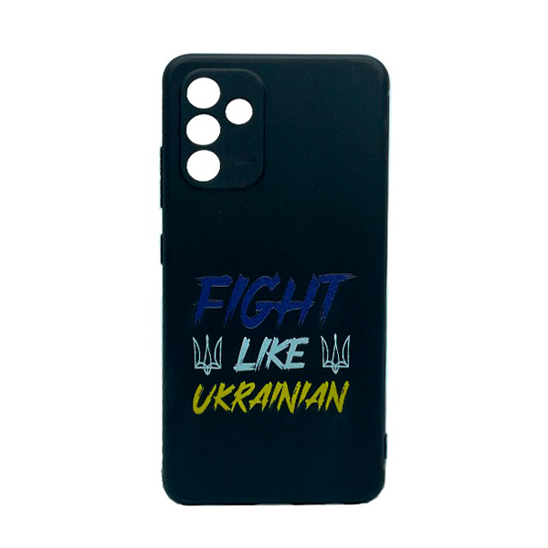 Чехол Wave We are Ukraine Case Samsung M13-M135/M23-M236 Black Fight Like Ukrainian with Camera Lens