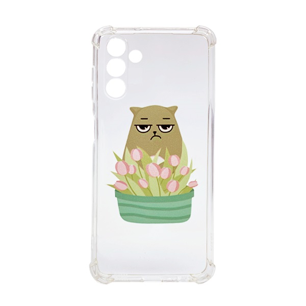 Чехол Wave Cute Case для Samsung M13-M135/M23-M236 Clear Cat is a Mood with Camera Lens