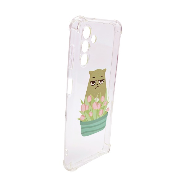 Чохол Wave Cute Case для Samsung M13-M135/M23-M236 Clear Cat is a Mood with Camera Lens