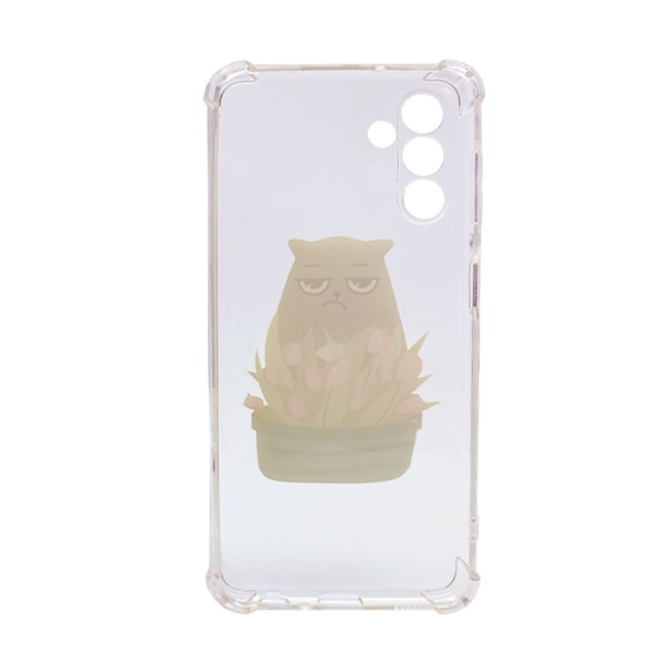 Чохол Wave Cute Case для Samsung M13-M135/M23-M236 Clear Cat is a Mood with Camera Lens