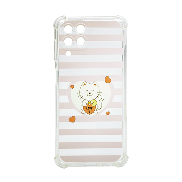 Чохол Wave Cute Case для Samsung M33-2022/M336 Clear Kitty Love with Camera Lens