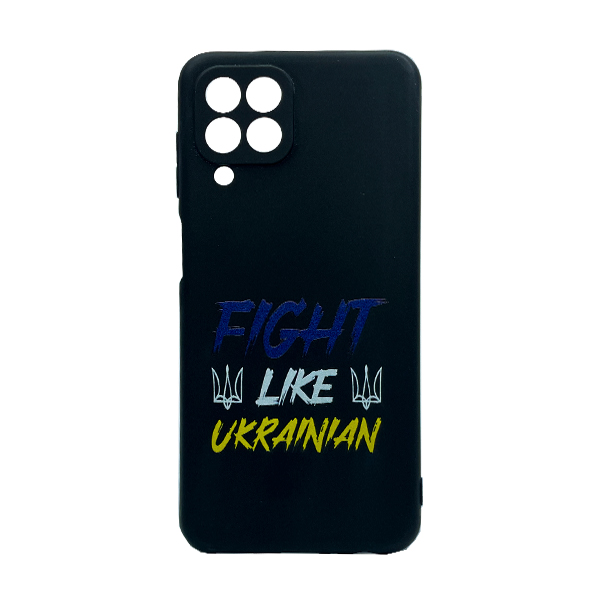 Чехол Wave We are Ukraine Case Samsung M33-2022/M336 Black Fight Like Ukrainian with Camera Lens