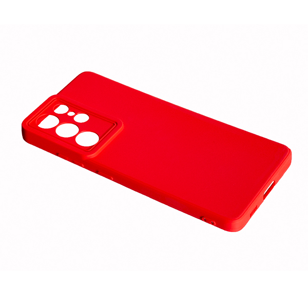 Чохол Original Silicon Case Samsung S22 Ultra/S908 Red with Camera Lens