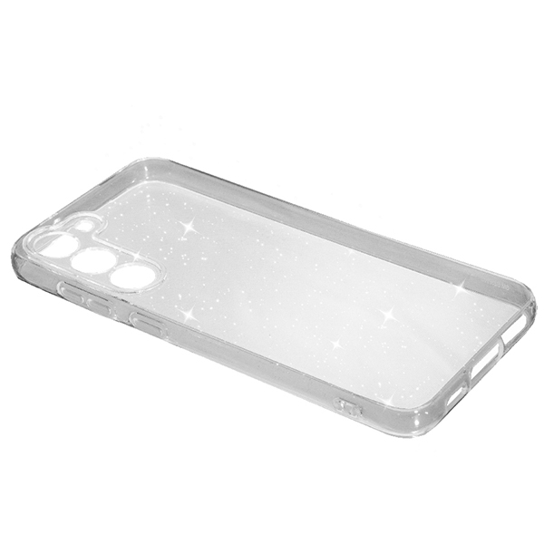 Чохол Silicon Glitter Case для Samsung S23/S911 Clear with Camera Lens