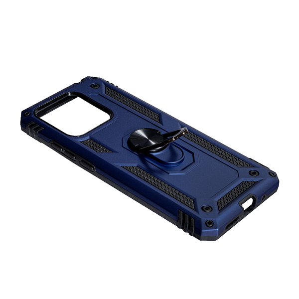 Чехол Armor Antishock Case для Xiaomi Redmi 10с/Poco C40 with Ring Dark Blue