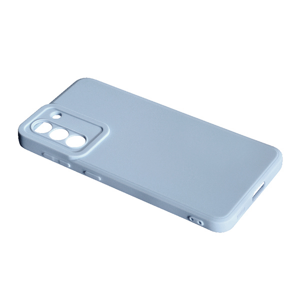 Original Silicon Case Samsung S21 FE/G990 Lavender Grey with Camera Lens