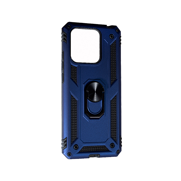 Чехол Armor Antishock Case для Xiaomi Redmi 10с/Poco C40 with Ring Dark Blue