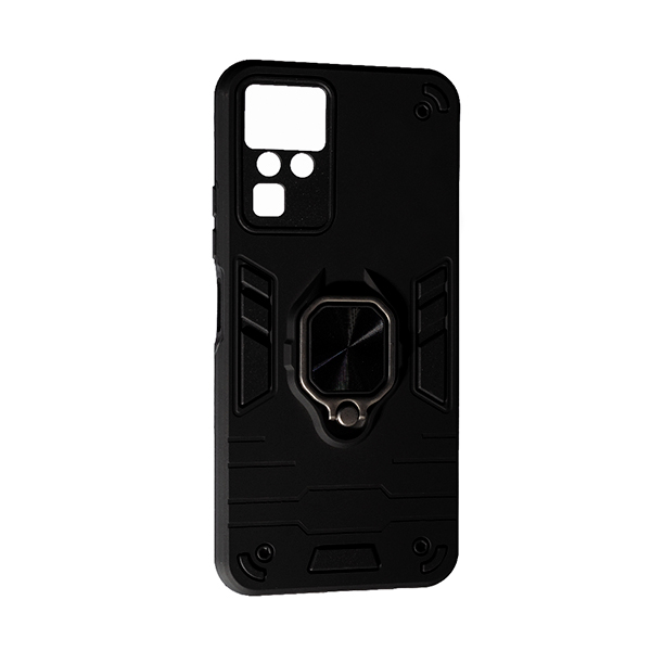 Чехол Armor Antishock Case для Infinix Zero X Pro with Ring Black with Camera Lens