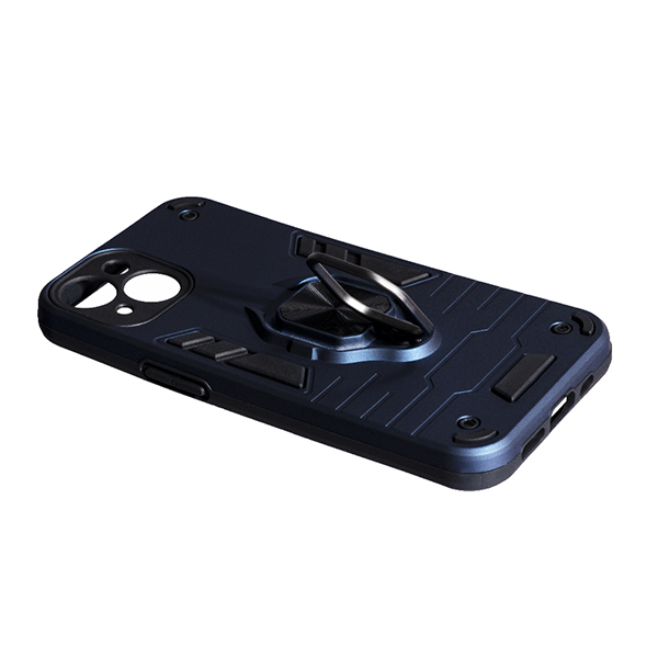 Чохол Armor Antishok Case для iPhone 14 with Ring Dark Blue with Camera Lens