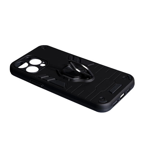 Чохол Armor Antishok Case для iPhone 14 Pro Max with Ring Black with Camera Lens