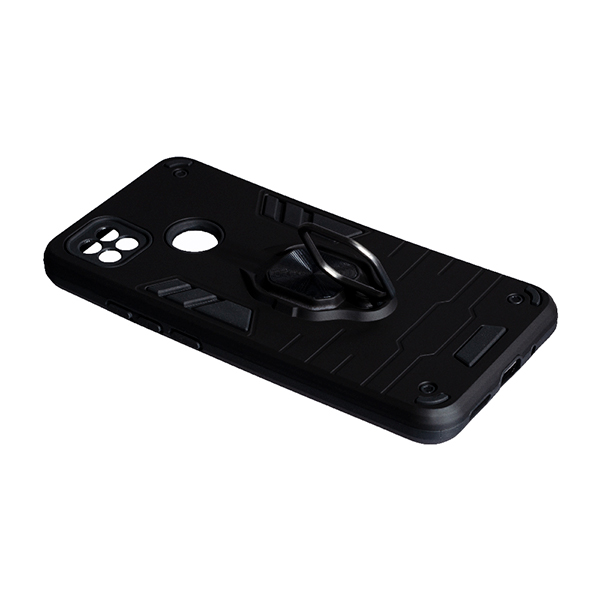 Чохол Armor Antishock Case для Xiaomi Redmi 9c/10a with Ring Black with Camera Lens