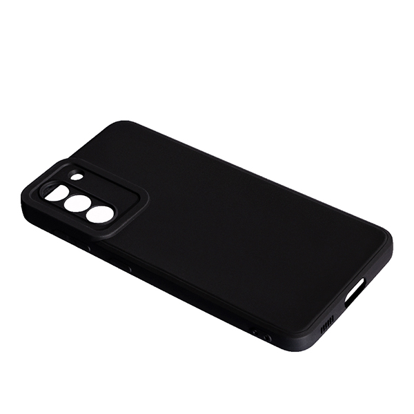 Original Silicon Case Samsung S21 FE/G990 Black with Camera Lens