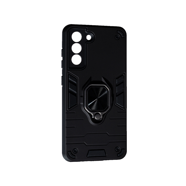 Чохол Armor Antishock Case для Samsung S21FE/G990 with Ring Black with Camera Lens