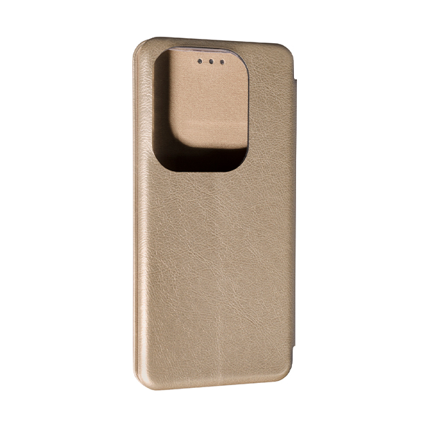 Чехол книжка Kira Slim Shell для Tecno Spark Go 2024/Spark 20C Gold Perforation NEW