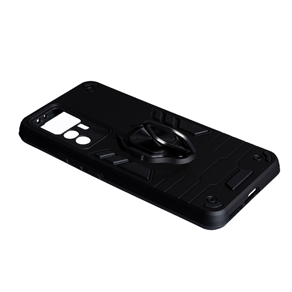 Чохол Armor Antishock Case для Xiaomi 12T/12T Pro with Ring Black with Camera Lens