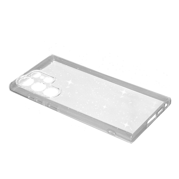 Чохол Silicon Glitter Case для Samsung S23 Ultra/S918 Clear with Camera Lens