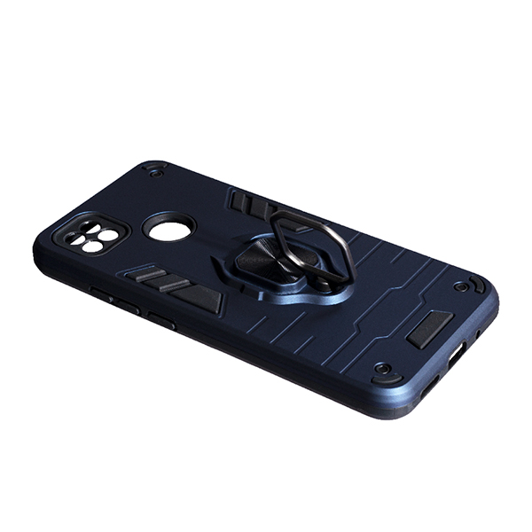 Чохол Armor Antishock Case для Xiaomi Redmi 9c/10a with Ring Dark Blue with Camera Lens