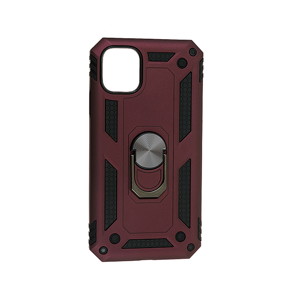 Чохол Armor Antishok Case для iPhone 11 with Ring Bordo