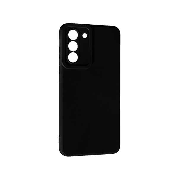 Чохол Original Silicon Case Samsung S21 FE/G990 Black with Camera Lens