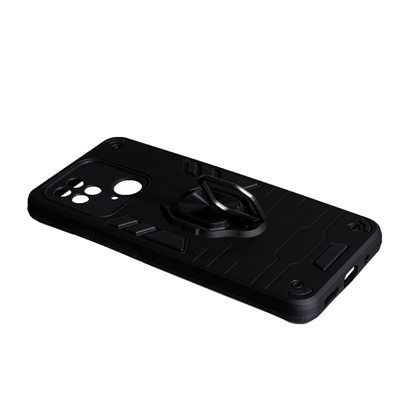 Чехол Armor Antishock Case для Xiaomi Redmi 10с/Poco C40 with Ring Black with Camera Lens