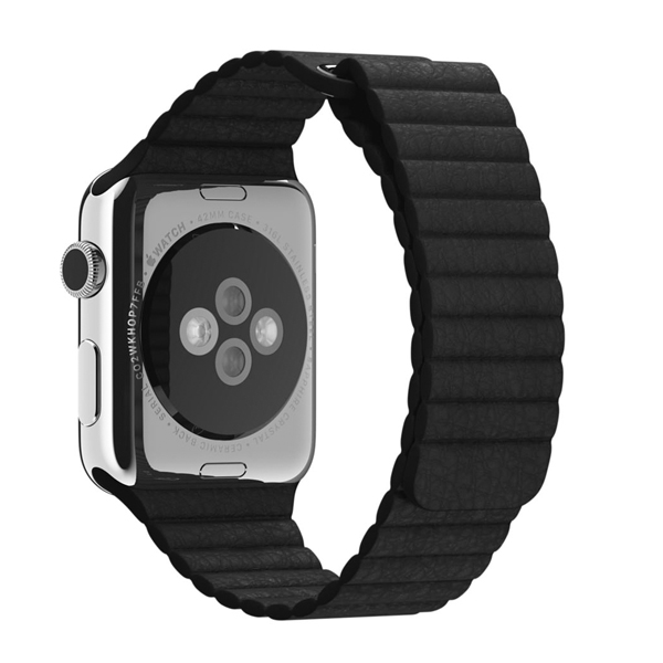 Ремешок для Apple Watch 42mm/44mm Magnetic Leather Loop Black