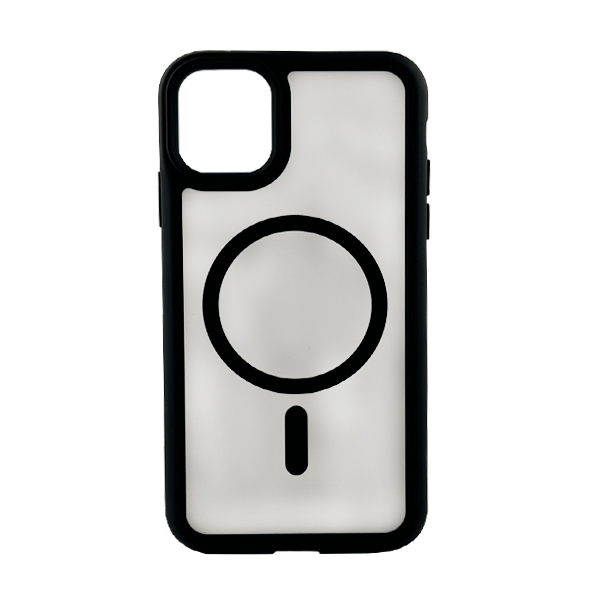 Чохол накладка Mate Plus Metal Buttons Case with MagSafe для iPhone 11 Black