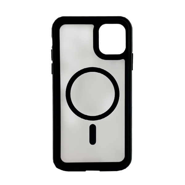 Чохол накладка Mate Plus Metal Buttons Case with MagSafe для iPhone 11 Black