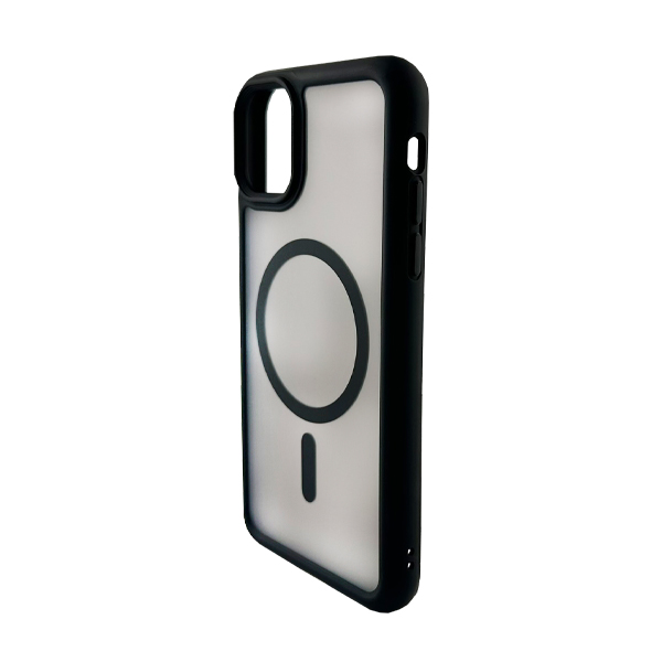 Чохол накладка Mate Plus Metal Buttons Case with MagSafe для iPhone 11 Black