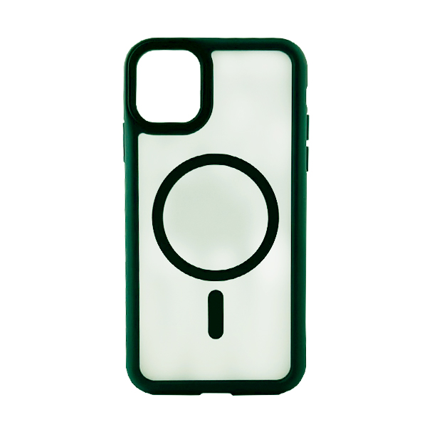 Чохол накладка Mate Plus Metal Buttons Case with MagSafe для iPhone 11 Green