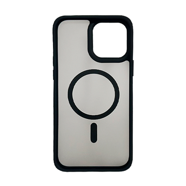 Чехол накладка Mate Plus Metal Buttons Case with MagSafe для iPhone 13 Pro Max Black