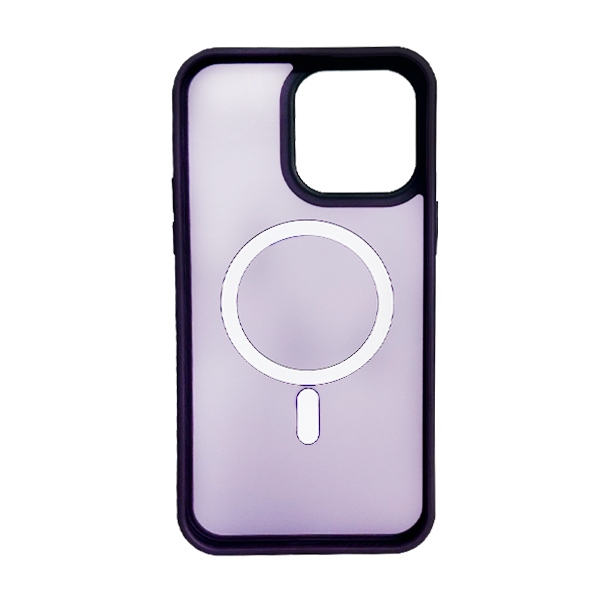 Чохол накладка Mate Plus Metal Buttons Case with MagSafe для iPhone 13 Pro Max Deep Purple