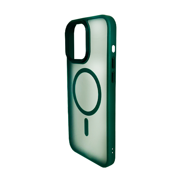 Чехол накладка Mate Plus Metal Buttons Case with MagSafe для iPhone 13 Pro Green